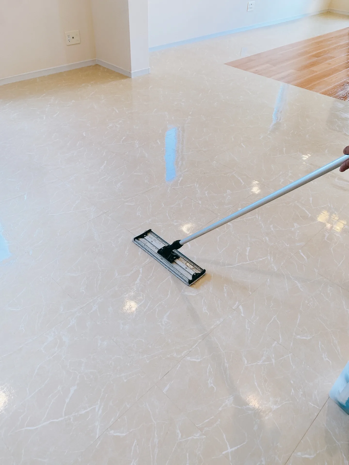 ワックス施工の様子