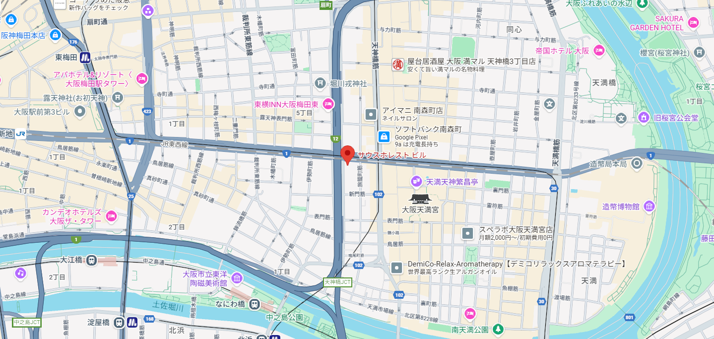 本社周辺の地図